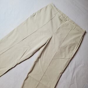 Lululemon Lab Men's Size 36X25 Terra Cosmos Wide Leg Trousers Beige M5ASHS
